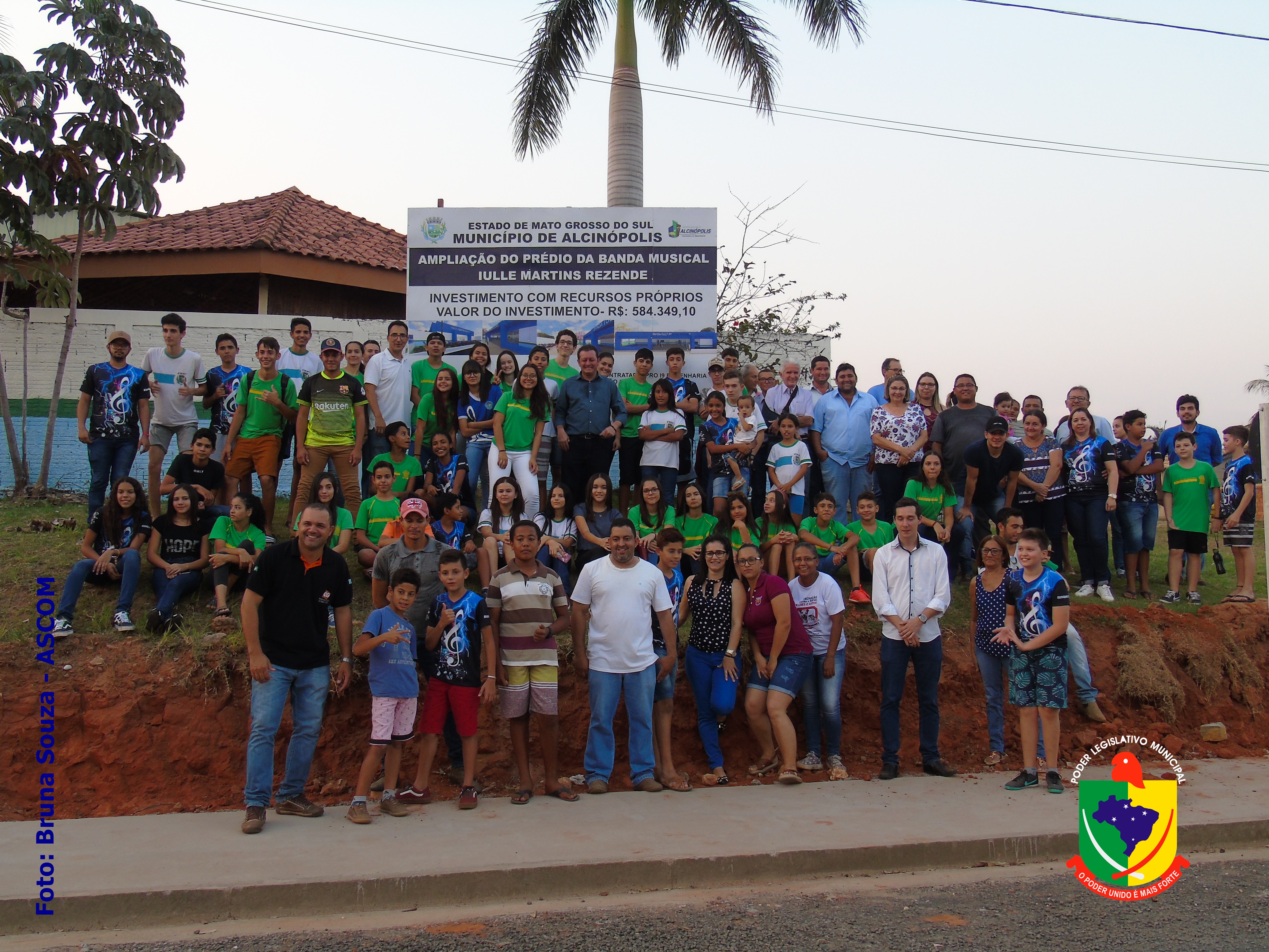 Legislativo participa de lançamento de obra da sede da Banda Musical