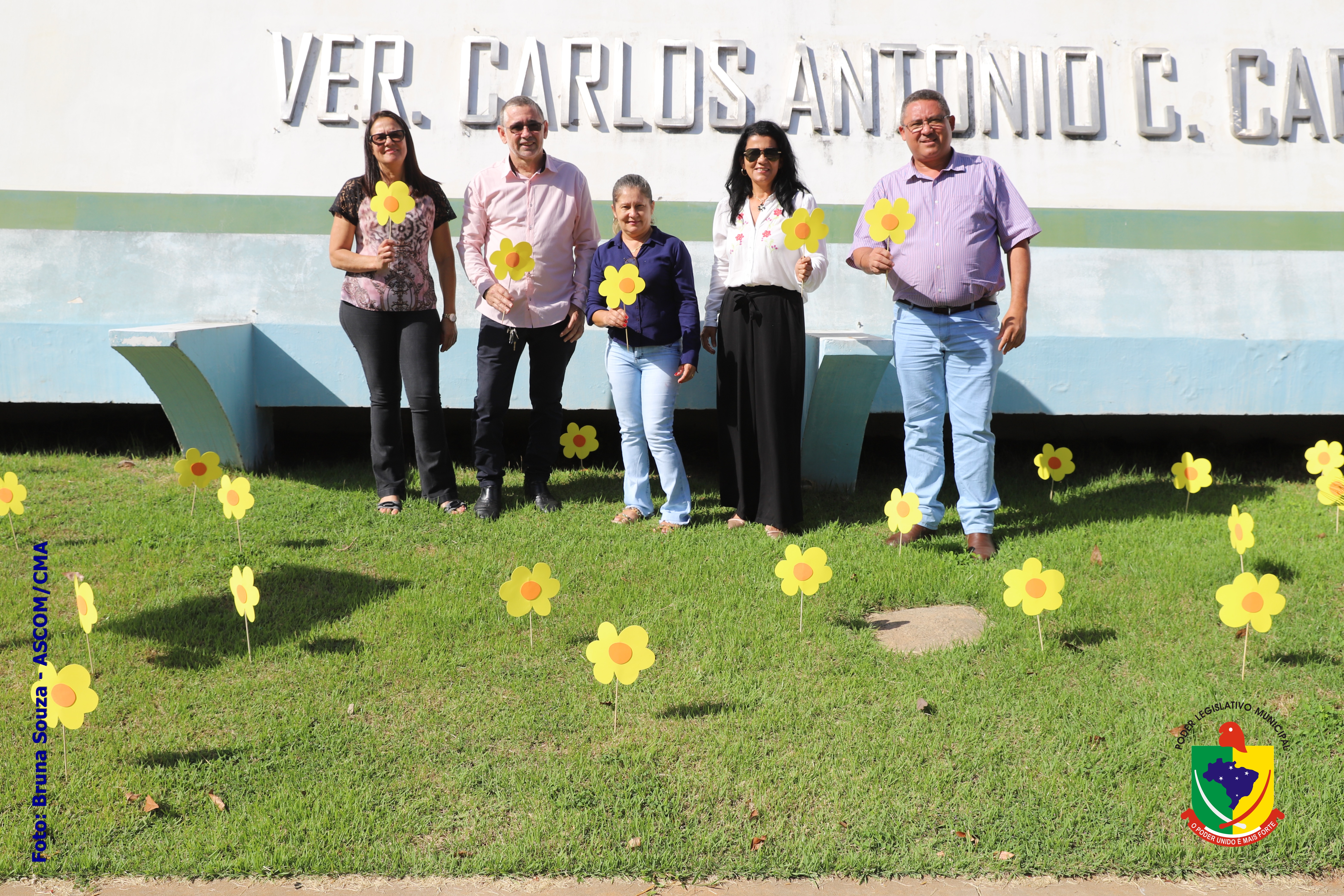 Vereadores iniciam, simbolicamente, a campanha Maio Laranja